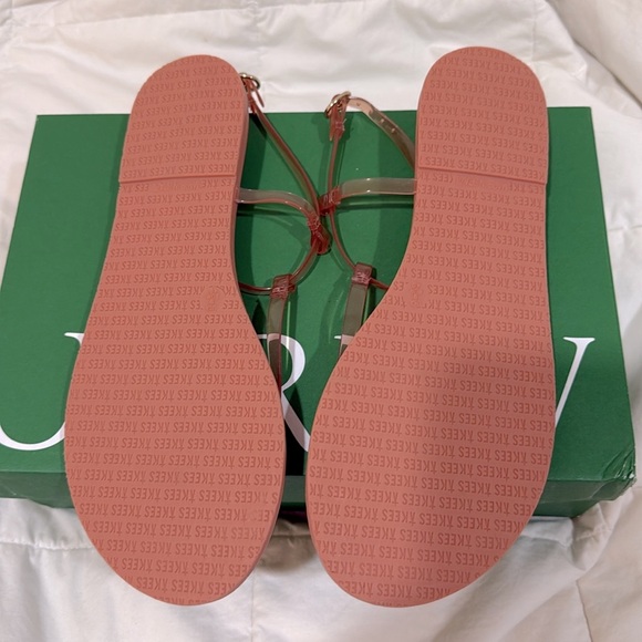 TKEES NEW Limited Edition * J. Crew Jelly sandals SZ 9 sun bleached Coral - Picture 11 of 12